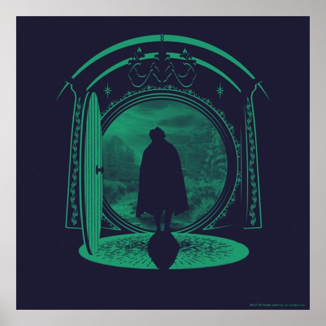 FRODO™ Leaving THE SHIRE™ Silhouette Poster (Front)