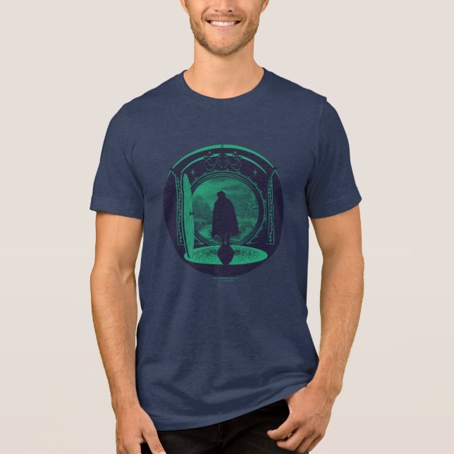 FRODO™ Leaving THE SHIRE™ Silhouette Tri-Blend Shirt (Front)