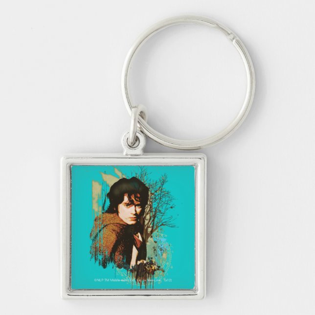 FRODO™ Mixed Media Vector Collage Key Ring (Front)