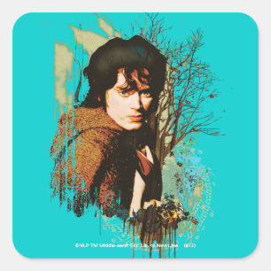 FRODO™ Mixed Media Vector Collage Square Sticker