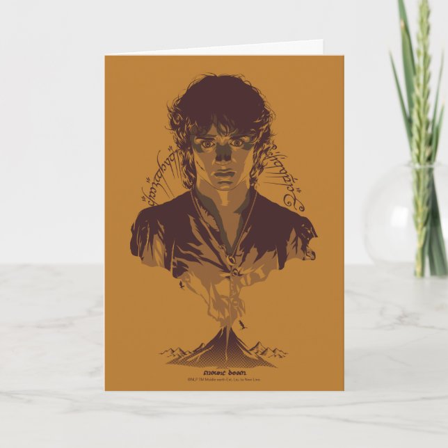 FRODO™ MOUNT DOOM™ Tengwar Inscription Graphic Card (Front)