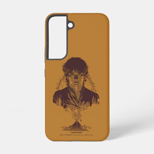 FRODO™ MOUNT DOOM™ Tengwar Inscription Graphic Samsung Galaxy S22 Case (Back)