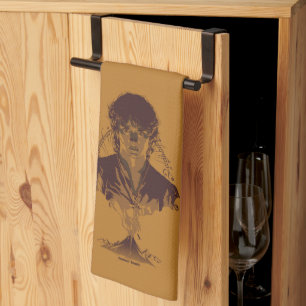 FRODO™ MOUNT DOOM™ Tengwar Inscription Graphic Tea Towel