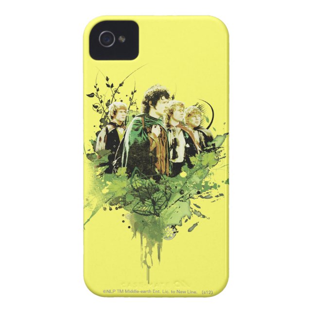 FRODO™ with Hobbits Vector Collage Case-Mate iPhone Case (Back)