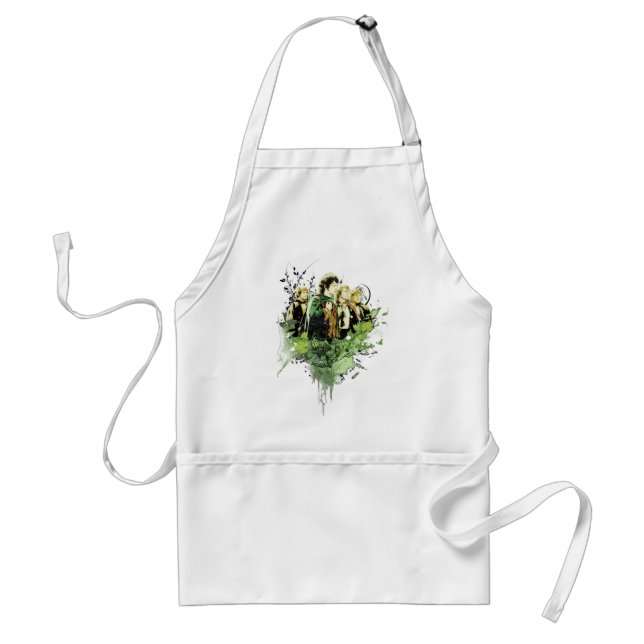 FRODO™ with Hobbits Vector Collage Standard Apron (Front)
