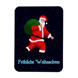 Froehliche Weihnachten - Santa Claus Magnet