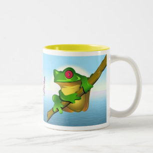 Frog 1 Two-Tone coffee mug