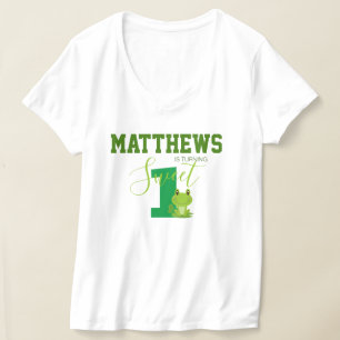 Frog 1st birthday mum matching outfit T-Shirt