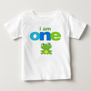 Frog 1st Birthday Tshirt Toddler Baby Kid