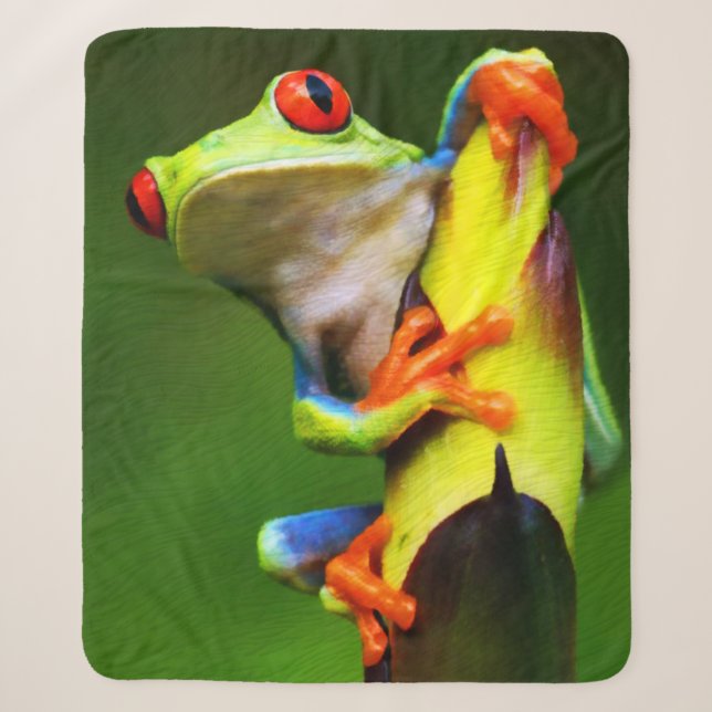 Frog 2 Sherpa Fleece Blankets (Front)