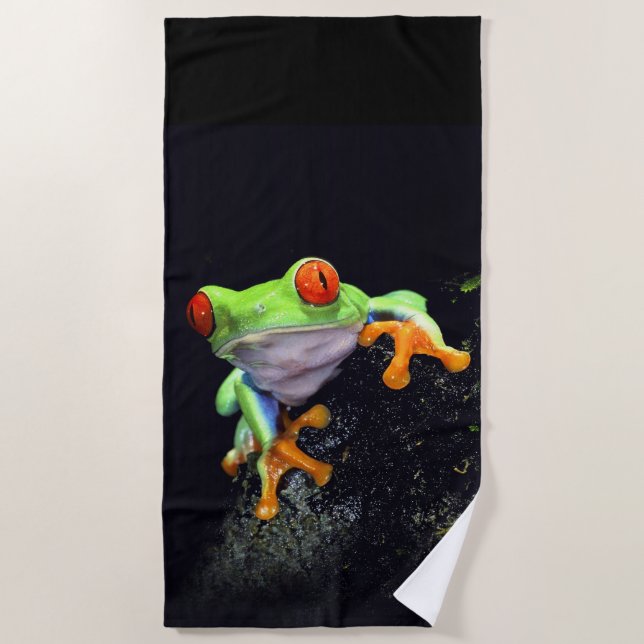 Frog 3 Beach Towels (Front)