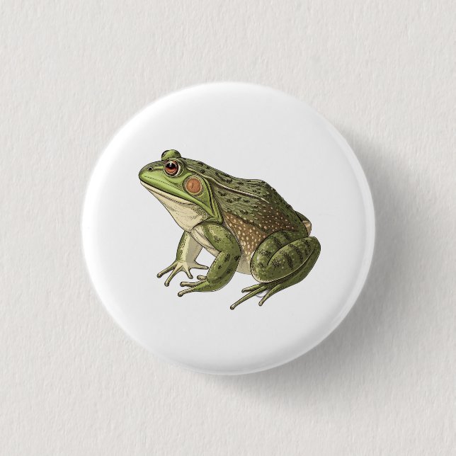 Frog 3 Cm Round Badge (Front)