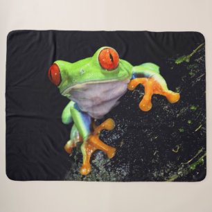 Frog 3 Sherpa Fleece Blankets
