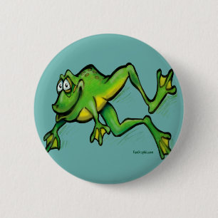 Frog 6 Cm Round Badge