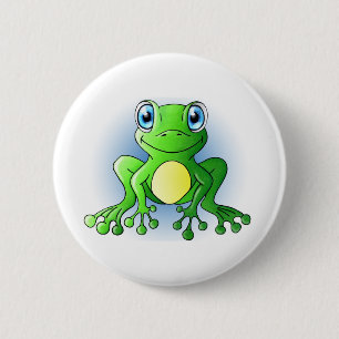 Frog 6 Cm Round Badge