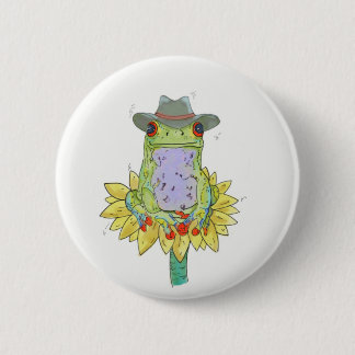 Frog 6 Cm Round Badge