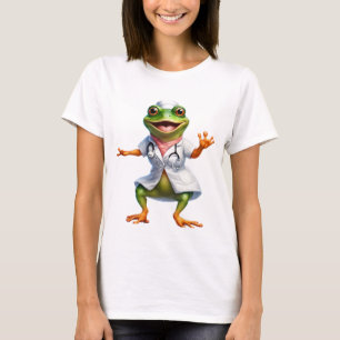 Frog 7 nurse, frog, medic, toad, Ai generated T-Shirt