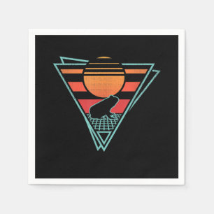 Frog 80s EDM Synthwave Gift Napkin