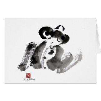 Frog, a traditional Sumi-e Ink Painting