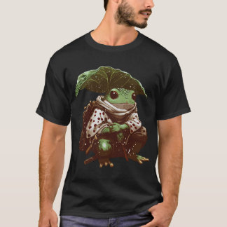 Frog Adventurer Under Leaf T-Shirt
