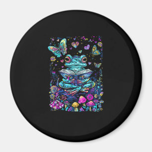 Frog Aesthetic Cottagecore Goblincore Reading Magnet
