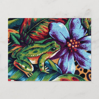 Frog and Flower 2 Postcard