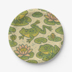 Frog and Lili pads Waterlilies Frogs              
