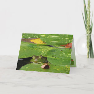 Frog and Lily Pads Thank You Card