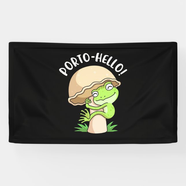 Frog And Mushroom Banner (Horizontal)