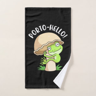 Frog And Mushroom Hand Towel