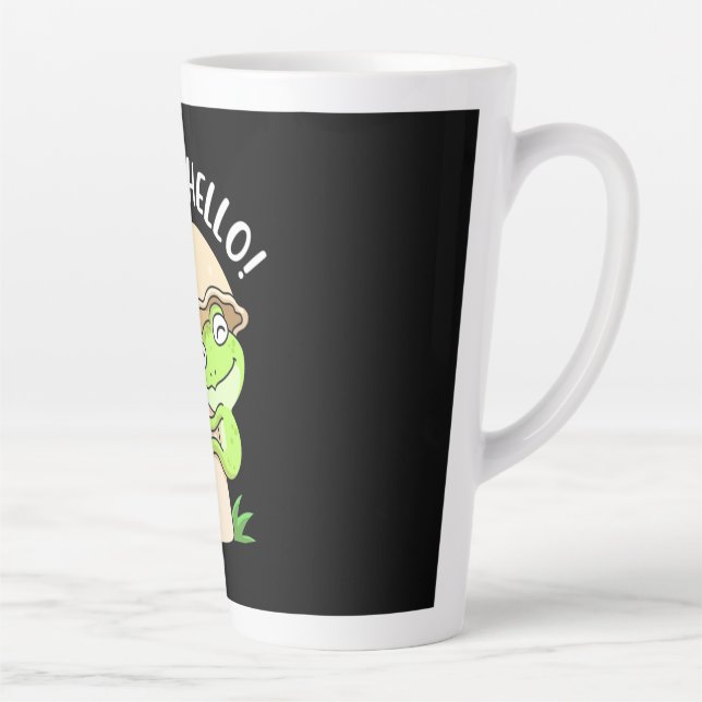 Frog And Mushroom Latte Mug (Right)