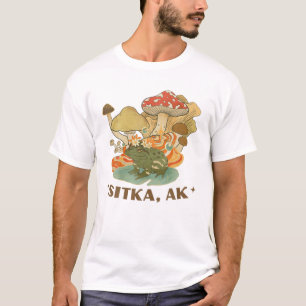 Frog And Mushrooms Sitka Alaska T-Shirt