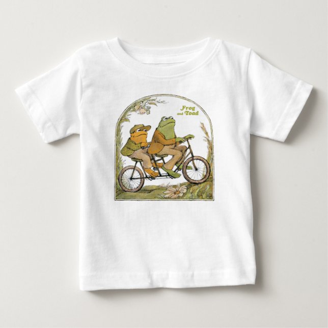 Frog and Toad Bicycle Built for Two Baby T-Shirt (Front)