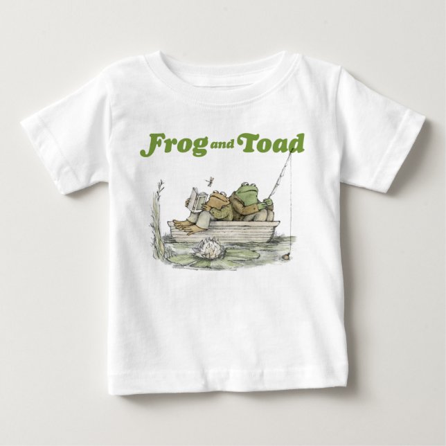 Frog and Toad Fishing Baby T-Shirt (Front)
