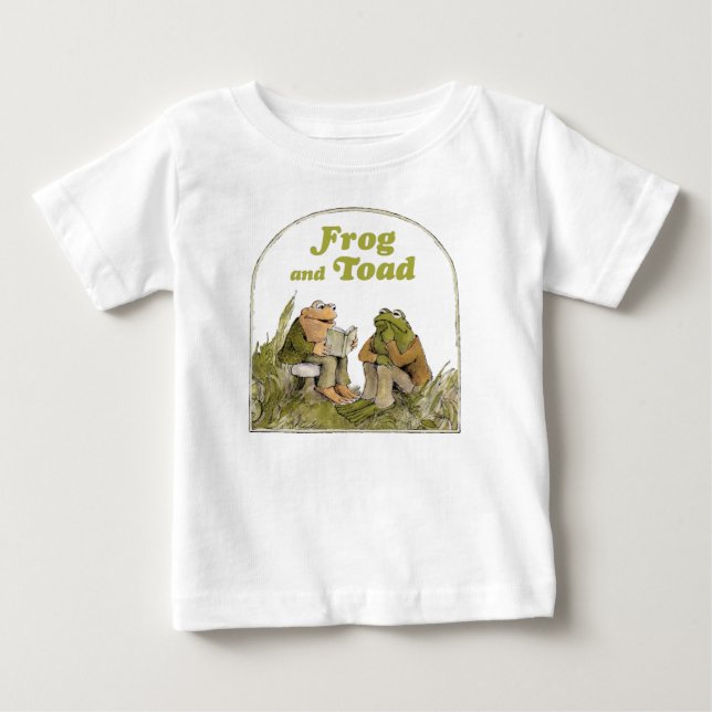 Frog and Toad Read a Book Baby T-Shirt (Front)