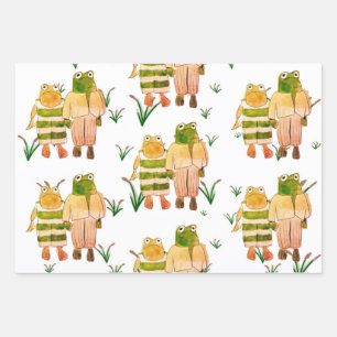 Frog and toad wrapping paper 