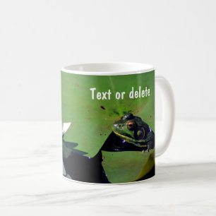 Frog And Water Lily Flower Personalised Coffee Mug