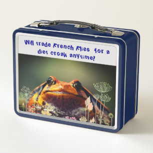 Frog Animal Fun Metal Lunch Box