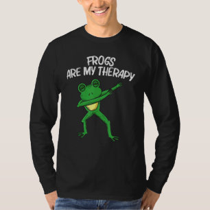 Frog Art For Men Women Dabbing Green Tree Toad Ani T-Shirt