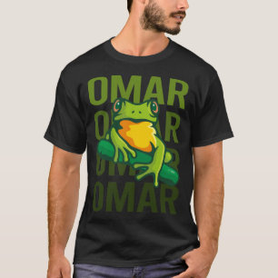 Frog Art - Omar Name T-Shirt