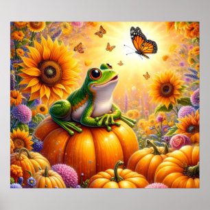 Frog Art Poster