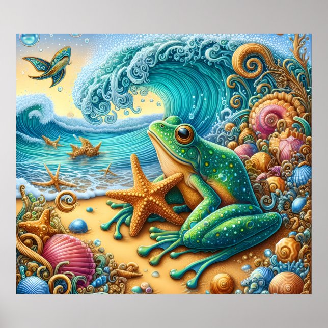 Frog Art Poster (Front)
