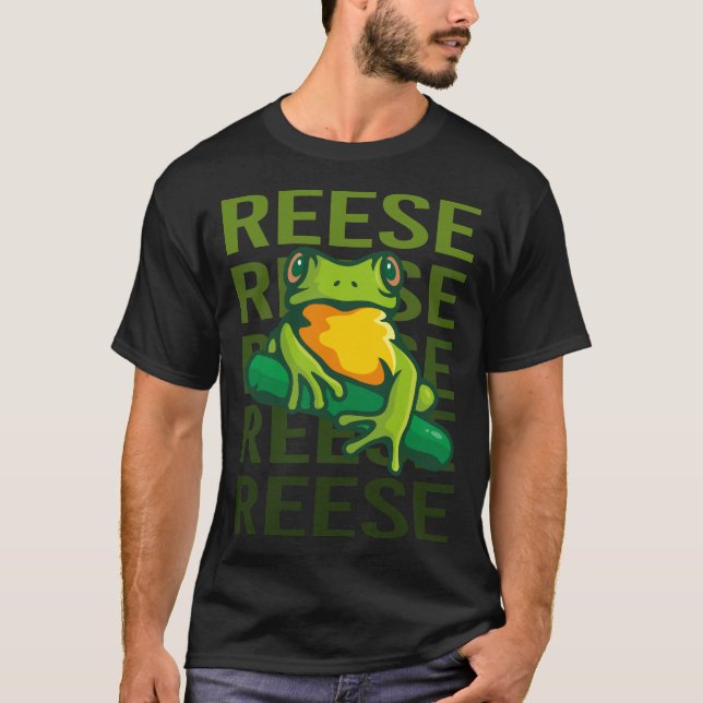 Frog Art - Reese Name T-Shirt (Front)