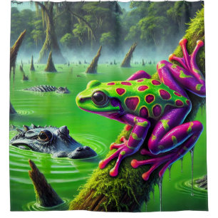 Frog Art Shower Curtain
