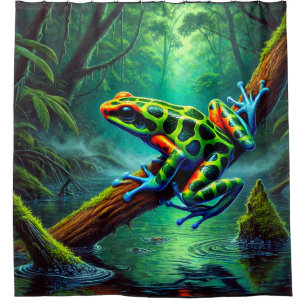 Frog Art Shower Curtain