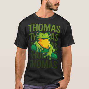 Frog Art - Thomas Name T-Shirt