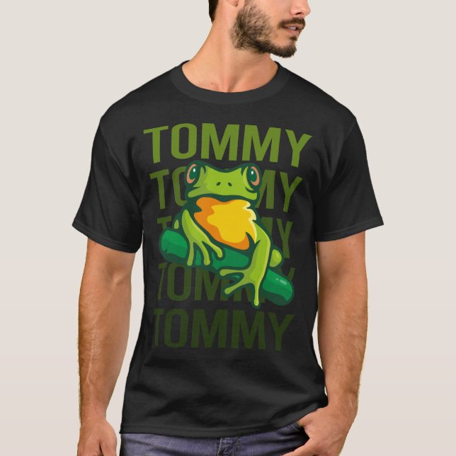 Frog Art - Tommy Name T-Shirt (Front)