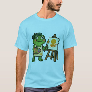 Frog Artist – Hop. Paint. Repeat. Funny Creative T-Shirt