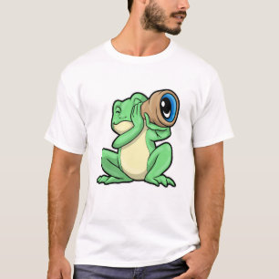 Frog as Astronomy with Telescope T-Shirt