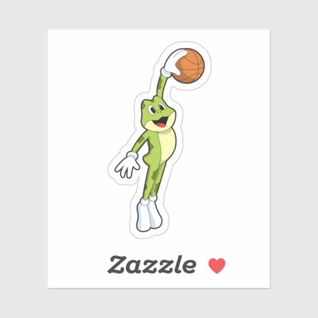 Frog as Basketball player with Basketball.PNG (Sheet)